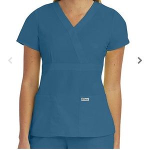 Grey’s Anatomy by Barack Teal Scrub Top